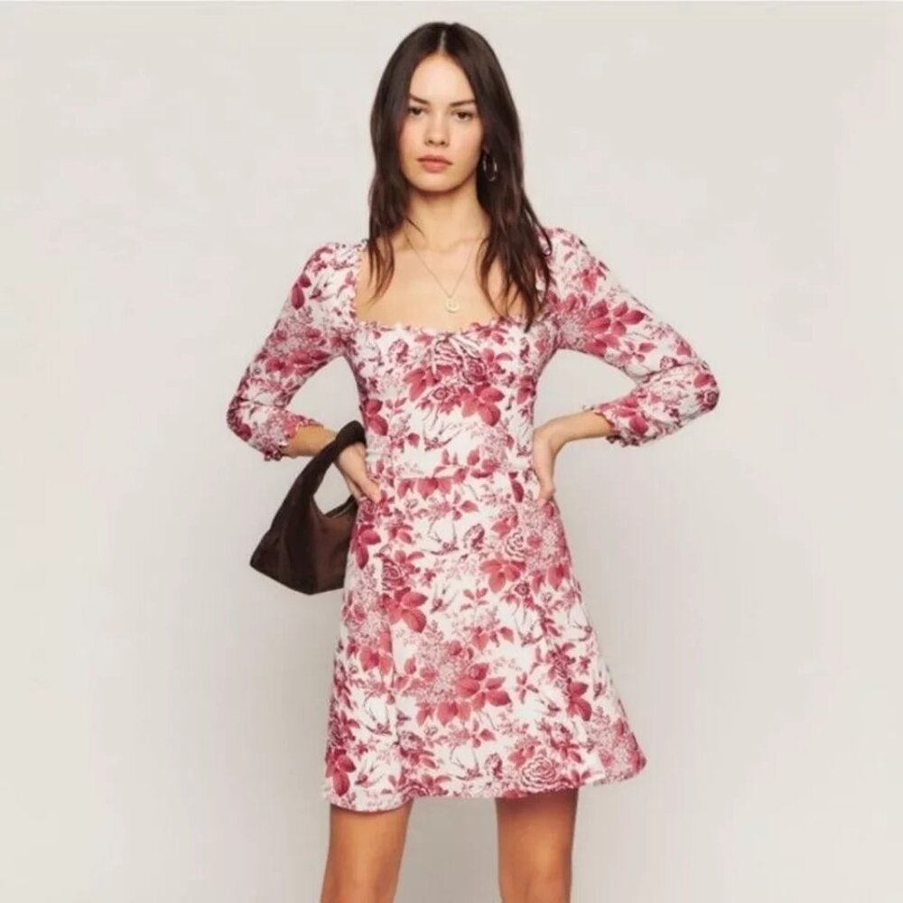 NWT Reformation “Remi Dress” in Toile De Jouy